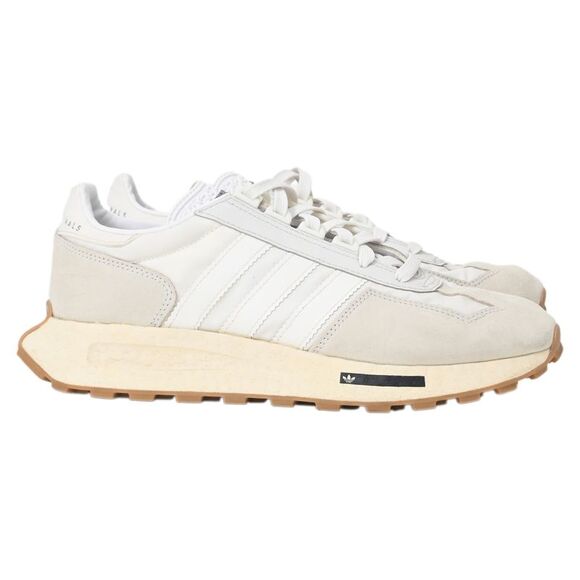 Adidas Originals Retropy E5 Sneakers in White Nylon and Suede